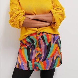 Farm Rio Kiki Corduroy Mini Skirt NWT
